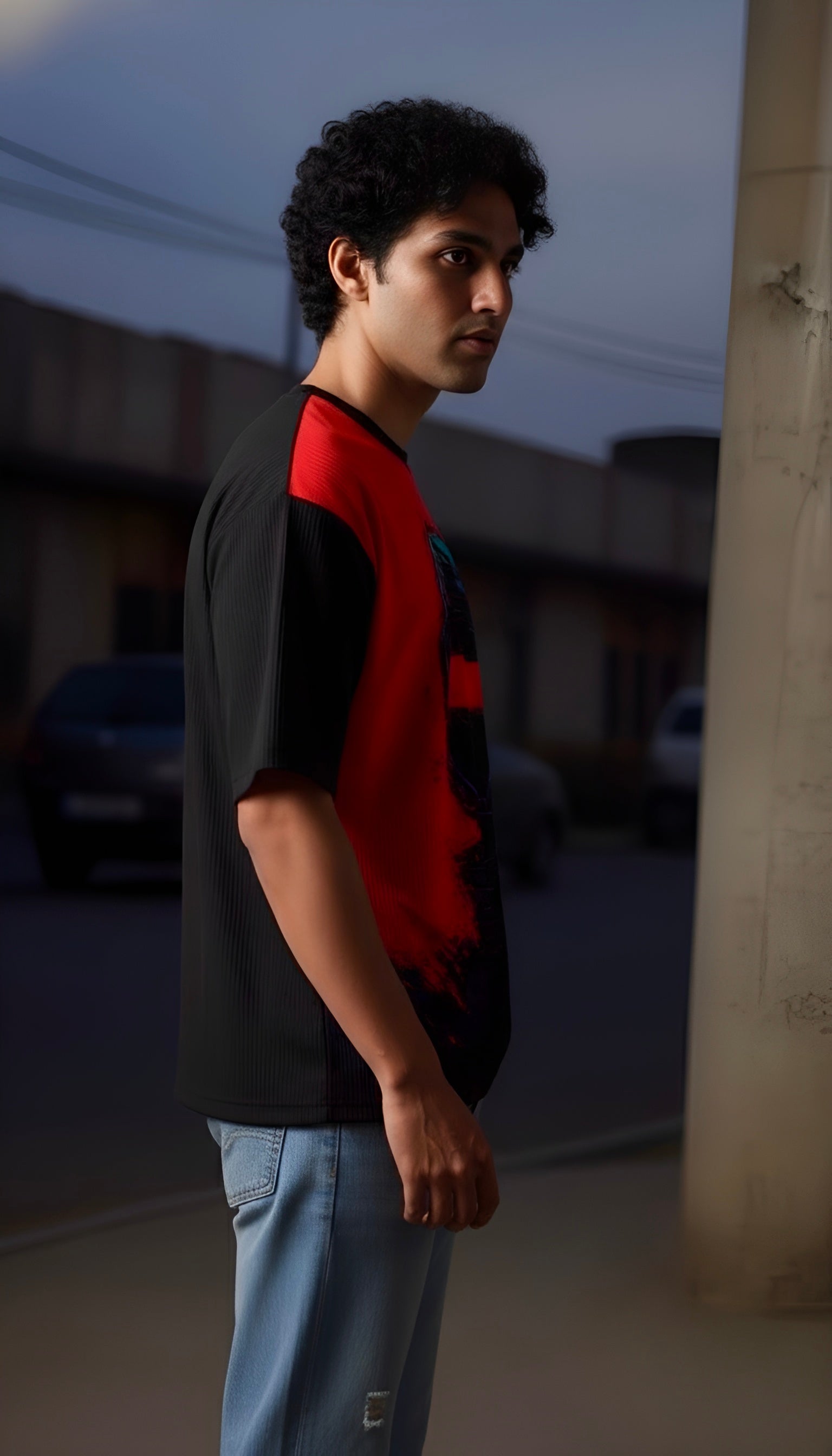 Red Visor | Oversized Unisex Tshirt