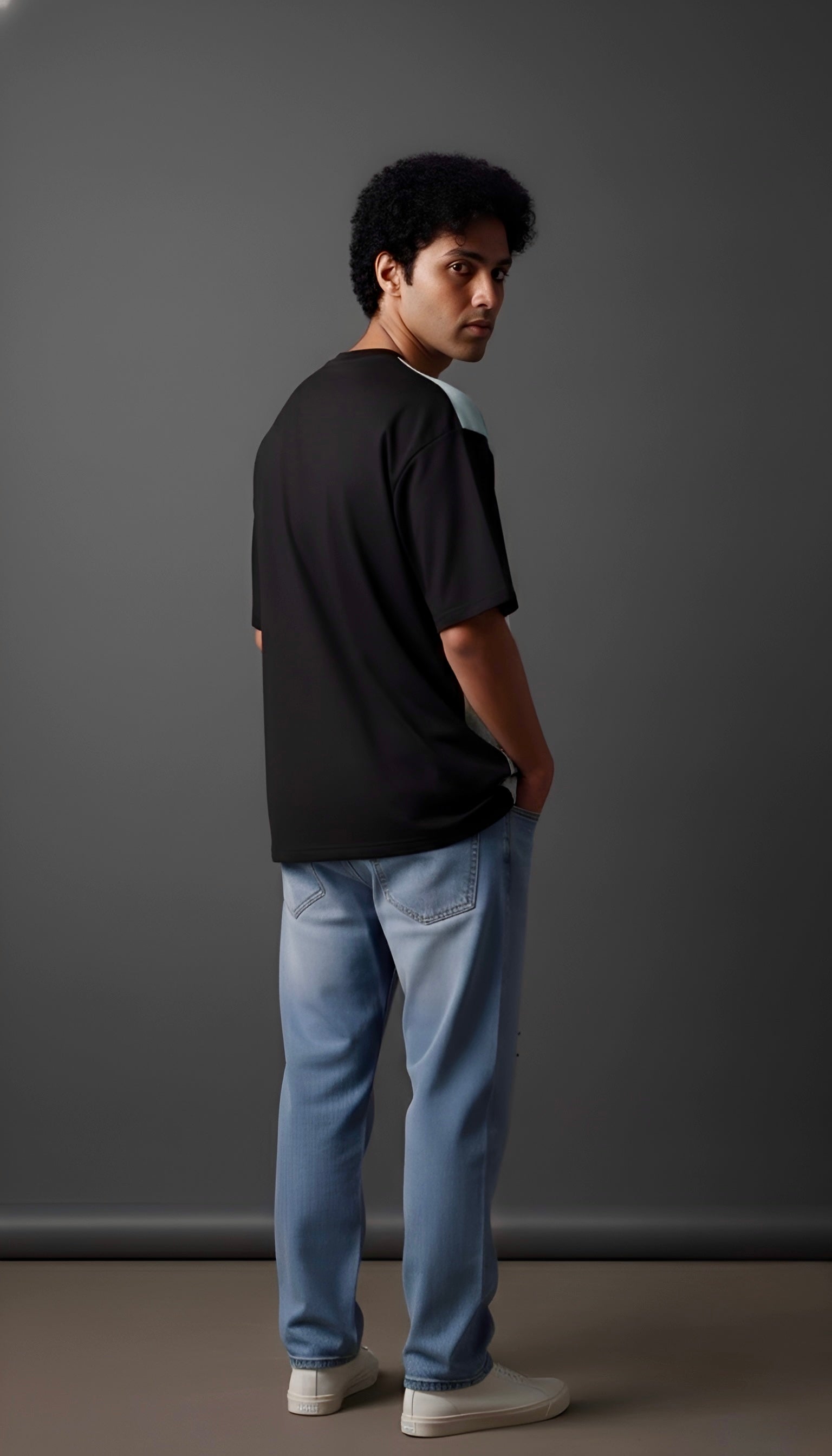 Blue Flame Descent | Oversized Tshirt