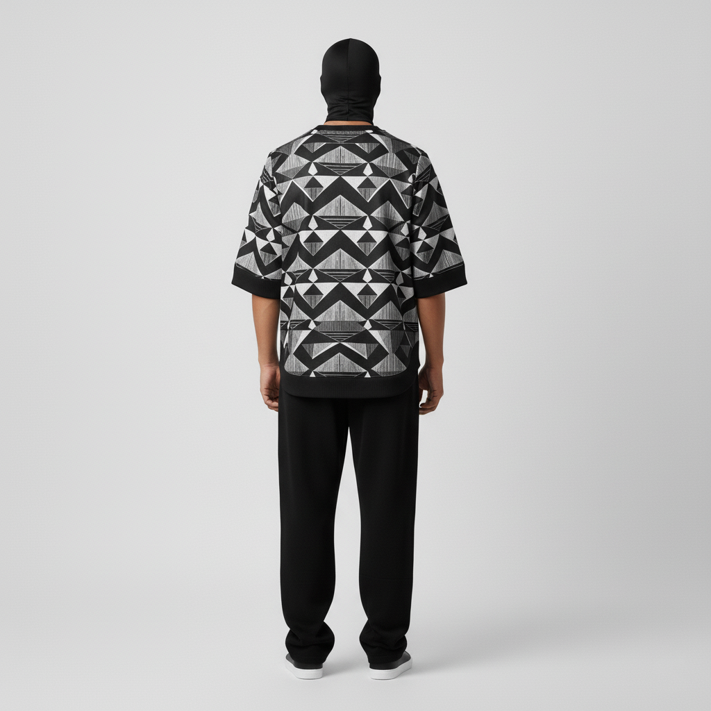 Black Mandala | Oversized Men Tshirt