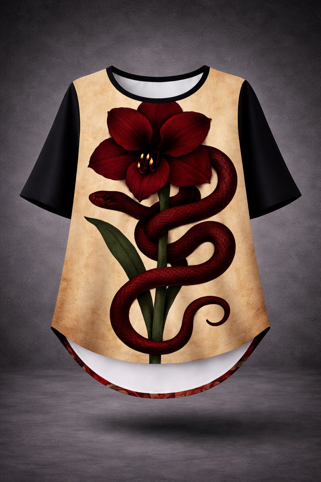 Crimson Serpent Bloom